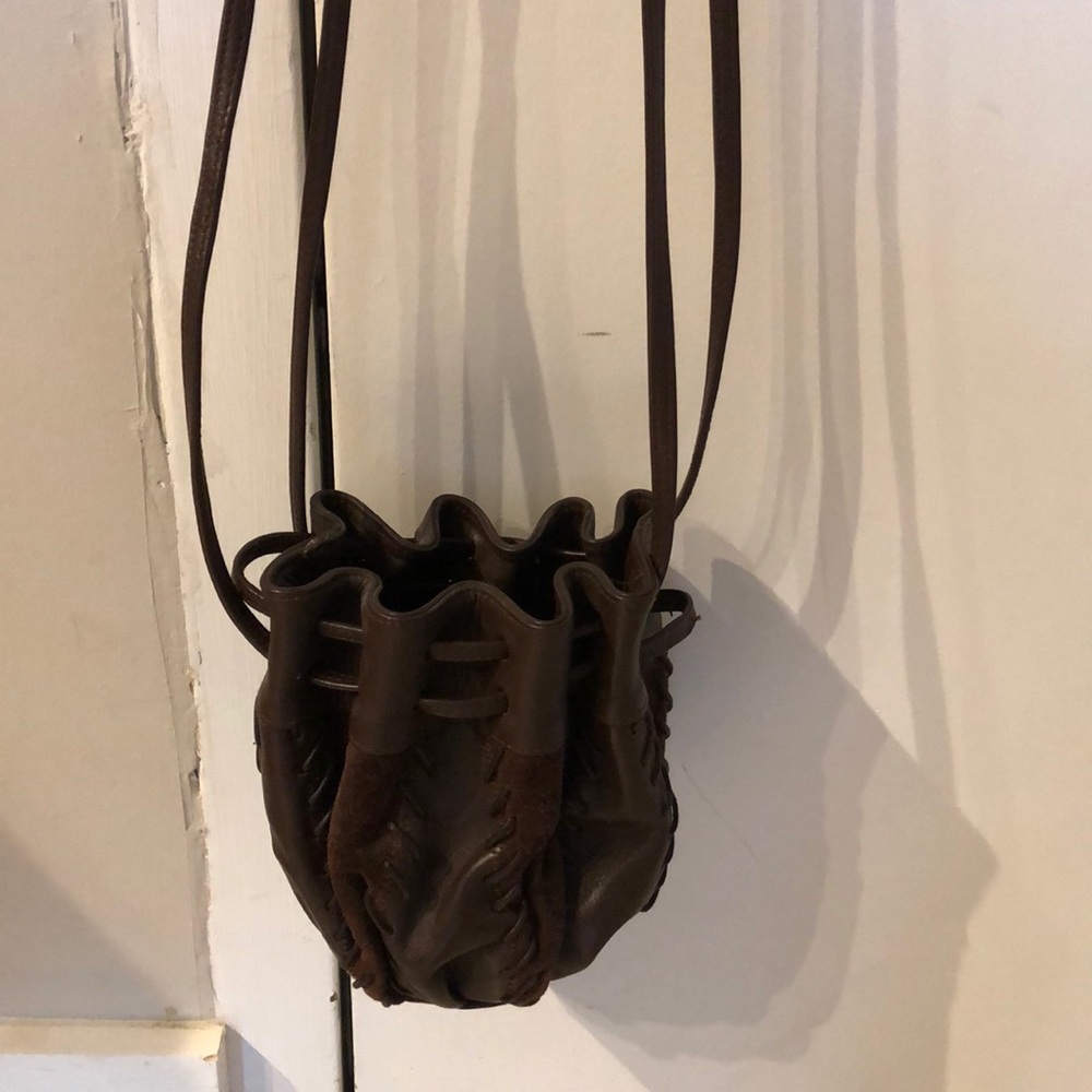 Mini leather crossbody bag